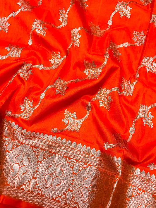 Red venkatgiri silk saree