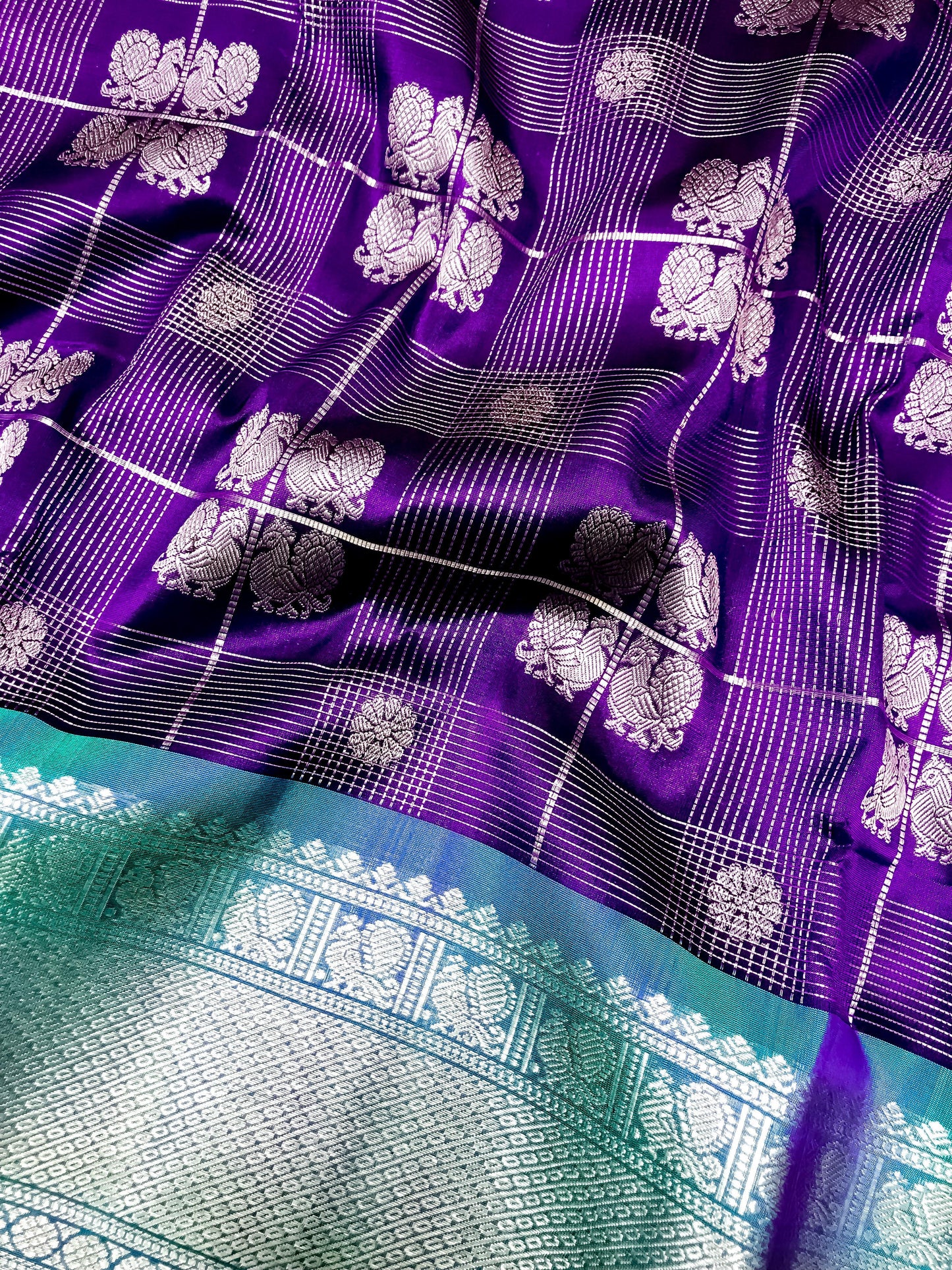 Blue venkatgiri saree
