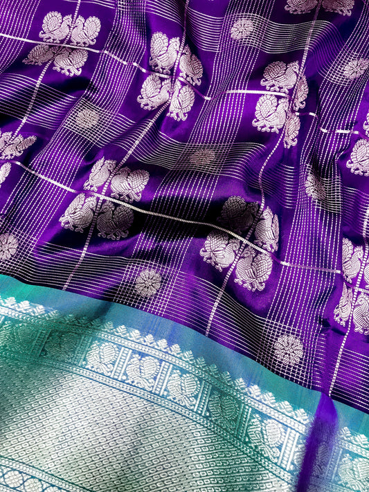 Blue venkatgiri saree